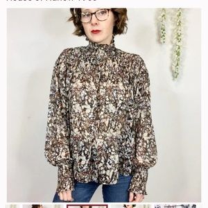 House Of Harlow 1960 Ladies Size Small High Neck Top